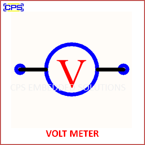 Electronic Components Symbols - VOLT METER