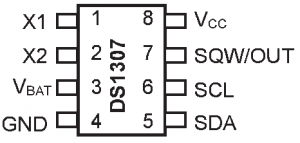 DS1307 pin diagram